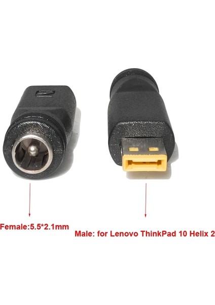 Dc Güç Adaptör Fişi Dönüştürücü Lenovo Thinkpad 10 Helix 2 Dizüstü Bilgisayar 5.5x2.1mm Kadın Kare Fiş Konnektörü Dizüstü Bilgisayar Şarj Cihazı (Yurt Dışından) fırsatları
