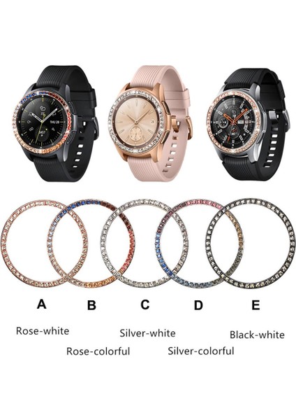 Bling Çerçeve Samsung Galaxy Izle 42MM Çerçeve Kapak Elmas Metal Halka Yapışkanlı Koruyucu Kapak Anti Scratch Izle Aksesuarları (Yurt Dışından) fiyatları