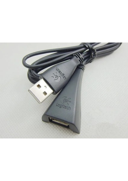 1.5 Metre Orijinal USB Kablosu Logitech USB 2.0 Uzatma Kablosu Kadın - Erkek Standı Uzatma Hattı Alıcı Uzatma Kablosu (Yurt Dışından)