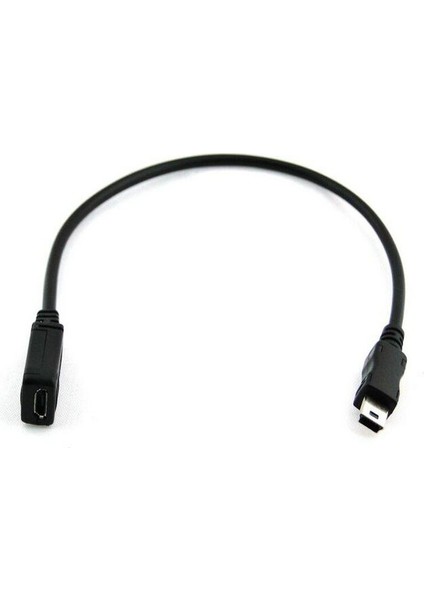 25CM USB 2.0 Mini B 5-Pin Erkekten Mikro Dişiye Adaptör Kablosu 25CM Örgülü Kalkanla (Yurt Dışından) fiyatları