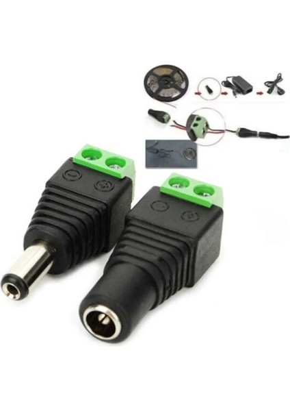 5 Adet/grup Dc 12 V Basınç Hattı Tipi Güç Fişi Adaptörü Konektörü LED Şerit Işık (Yurt Dışından) fırsatları