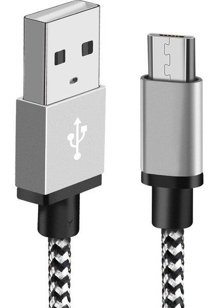 Mikro USB Kablosu Hızlı Şarj Örgülü Veri Kablosu Samsung S7 S6 Huawei Xiaomi Redmi Not 5 Pro 4 Android Mikro USB Telefon Kabloları (Yurt Dışından) fırsatları