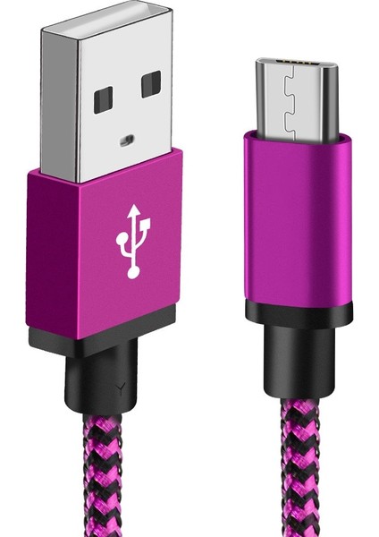 Mikro USB Kablosu Hızlı Şarj Örgülü Veri Kablosu Samsung S7 S6 Huawei Xiaomi Redmi Not 5 Pro 4 Android Mikro USB Telefon Kabloları (Yurt Dışından) indirimleri