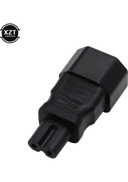 1 Adet Sıcak Satış 3pin Dişi 2pin Erkek Iec C14 To C7 Güç Adaptörü Ac Dönüştürücü C14/C7 Iec C7 To C14 Fiş Adaptörü (Yurt Dışından) fiyatları