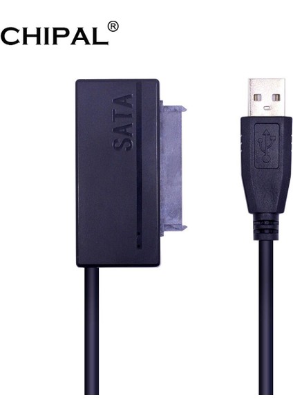 Chıpal Çift LED USB 2.0 Sata 3.0 7 + 15 22PIN Kablo Adaptörü Usb2.0 22 Pin Sata Iıı Dönüştürücü Için 2.5 ''hdd SSD Sabit Disk Sürücüsü (Yurt Dışından)
