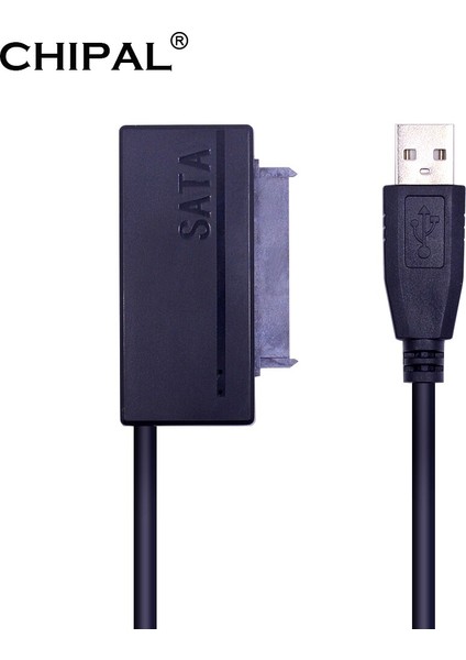 Chıpal Çift LED USB 2.0 Sata 3.0 7 + 15 22PIN Kablo Adaptörü Usb2.0 22 Pin Sata Iıı Dönüştürücü Için 2.5 ''hdd SSD Sabit Disk Sürücüsü (Yurt Dışından)