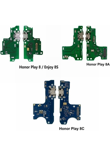 Yeni Mikrofon Modülü + USB Şarj Portu Kurulu Flex Kablo Konnektör Parçaları Huawei Honor Play 8A 8APRO 8c 8 Yedek (Yurt Dışından)
