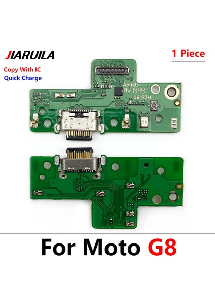 USB Şarj Aleti Yuva Konnektörü Şarj Portu Mikrofon Flex Kablo Motorola Moto G6 G7 G8 G9 Oyun Artı Güç Lite E7 Artı (Yurt Dışından)