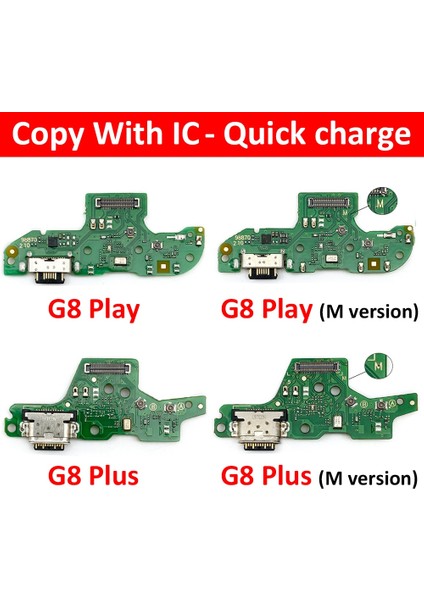 USB Şarj Aleti Yuva Konnektörü Şarj Portu Mikrofon Flex Kablo Motorola Moto G6 G7 G8 G9 Oyun Artı Güç Lite E7 Artı (Yurt Dışından)