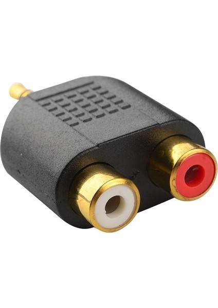 Stereo Rca Splitter Konektörü 3.5 mm Erkek 2 Rca Dişi Ses Adaptörü Bilgisayar Hoparlör Kulaklık Kulaklık (Yurt Dışından) indirimleri