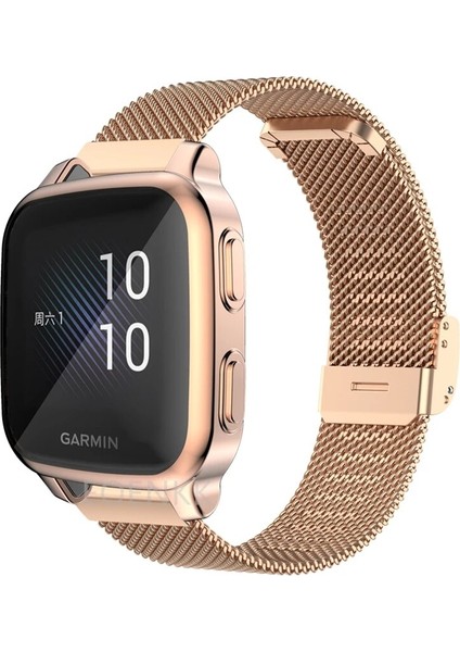 Garmin Venu Sq Metal Kayış Kılıf ile Tpu Ekran Koruyucu Bilezik Venu Sq Akıllı Saat Yedek Kordonlu Saat Aksesuarları (Yurt Dışından) fiyatları
