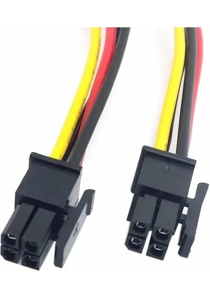 San Gold Atx Molex Mikro Fit Konnektör 4pin Erkek - Erkek Güç Kablosu Kablosu 60CM 2ft (Yurt Dışından)