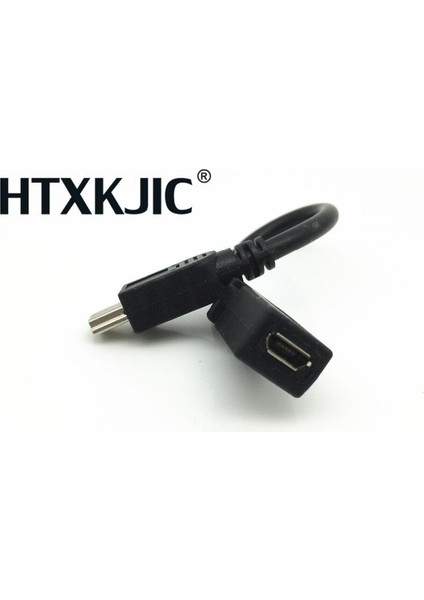 Mini USB USB 2.0 5pin Mikro USB 2.0 5 Pinli Konnektör Kablosu 10CM Erkek Dişi Uzatma Kablosu (Yurt Dışından)