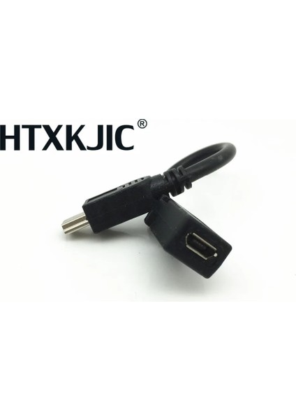 Mini USB USB 2.0 5pin Mikro USB 2.0 5 Pinli Konnektör Kablosu 10CM Erkek Dişi Uzatma Kablosu (Yurt Dışından)