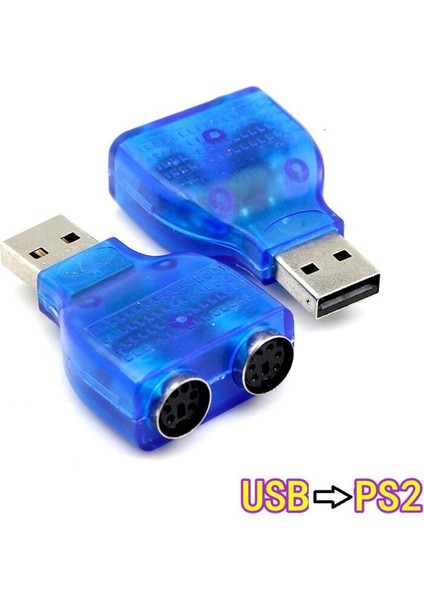 1 Adet Yüksek Kaliteli Usb'den Ps2'ye Dönüştürücü Adaptör Usb'den Çift Ps2'ye Dönüştürücü Fare Klavyesi Pc Dizüstü Içın (Yurt Dışından)
