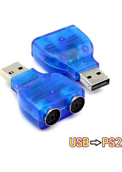 1 Adet Yüksek Kaliteli Usb'den Ps2'ye Dönüştürücü Adaptör Usb'den Çift Ps2'ye Dönüştürücü Fare Klavyesi Pc Dizüstü Içın (Yurt Dışından)