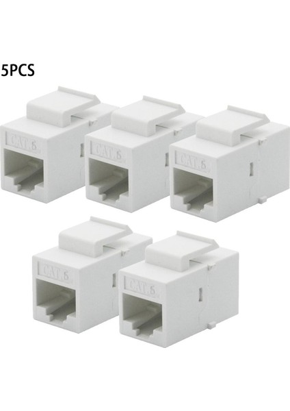 Cat6 RJ45 Jack Dişi Beyaz Bağlayıcı Ekleme Snap-In Konnektör Soketi Adaptör Portu Duvar Plakası Çıkış Paneli (Yurt Dışından)