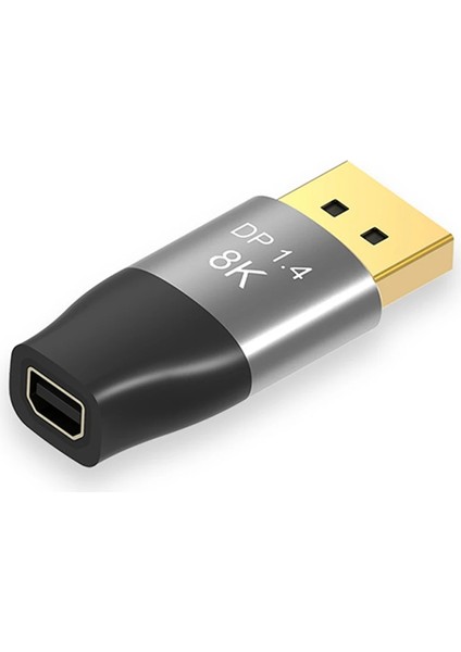 8k 60Hz Mini Dp'den Dp'ye Adaptör 4K 144Hz Çift Yönlü Displayport Erkek Bilgisayar Pc Için Mini Displayport Dişi Dönüştürücü Moni (Yurt Dışından)