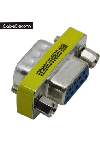 RS232 Cinsiyet Değiştirici Db9 9pin Kadın - Erkek VGA Cinsiyet Değiştirici Adaptörü Ff (Yurt Dışından)