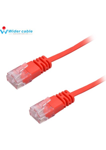 1.1mm Kalınlık RJ45 Cat6 Gigabit Ethernet Ağı Lan Utp Kablo Yama Kablosu 2m 7ft Kırmızı Renk (Yurt Dışından)