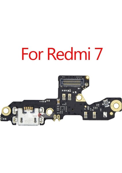 Adet USB Şarj Portu Konnektörü Flex Kablo Için Mikrofon Mikrofon ile Xiaomi Pocophone F1 Redmi Not 7 6 5 Pro Artı 7A 6A S2 (Yurt Dışından)