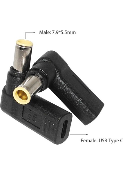 USB C Pd Adaptörü Dönüştürücü Tip C Dişi 7.9*5.5mm Erkek Jack Dizüstü Bilgisayar Güç Adaptörü Konektörü Lenovo Thinkpad X60 T60 T61 (Yurt Dışından) fiyatları