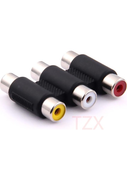 1 Adet Sıcak Dönüştürücü 3rca Dişi 3rca Dişi Uzatma Adaptörü Adaptör Konnektörü Av Ses Video Için (Yurt Dışından)