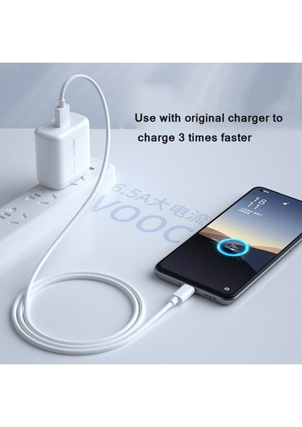 65W Süper Vooc C Tipi Kablo Hızlı Şarj Cihazı 3.0 Oppo R17 Reno4 Ace2 Bul X3 X2 Reno 6 Pro 5g 5 4 3 F19 Realme Oneplus Telefonları (Yurt Dışından) indirimleri