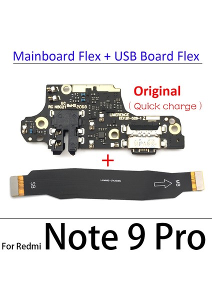 Orijinal USB Şarj Ünitesi Bağlantı Noktası Esnek Şarj Kablosu Mikrofon Kurulu Xiaomi Redmi Için Not 8t 9s 9 Pro/mi Poco X3 (Yurt Dışından)