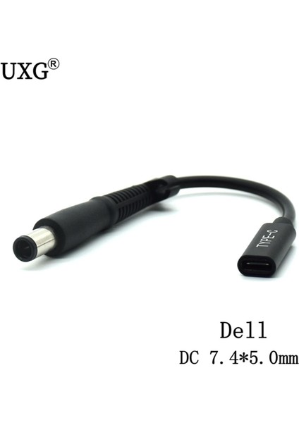 7.4x5.0mm Pin Jack ile USB Tip C Pd Güç Adaptörü Dönüştürücü Dc Fiş Konnektör Kablosu Kablosu Dell Laptop Şarj Cihazı (Yurt Dışından)
