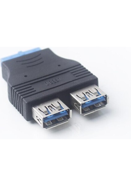 Ult-Best Anakart 20PIN Başlık 2 Port Usb3.0 Tip A Dişi Konnektör Hub Adaptörü Asus Acer Gigabyte Anakart Için (Yurt Dışından)