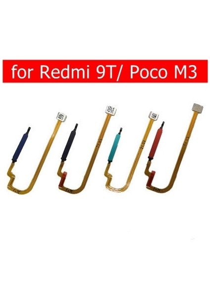 Xiaomi Poco M3/redmi 9t Parmak Izi Tarayıcı Konektörü Flex Kablo Dokunmatik Kımlık Sensörü Konektörü Flex Kablo Onarım Yedek Parça (Yurt Dışından)