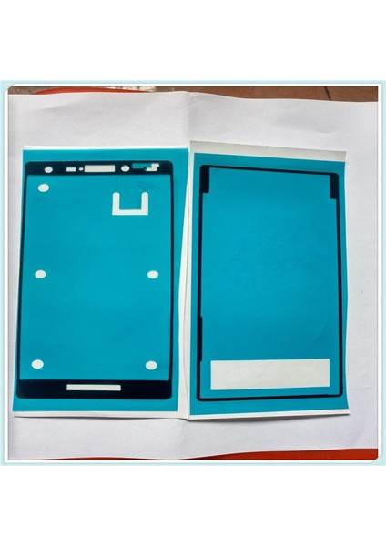 Takım (2 Adet) Oem Yeni Ön Konut Çerçeve + Pil Arka Kapı Yapışkanlı Etiket Sony Xperia M2 D2302 D2303 Çıkartmalar Değiştirme (Yurt Dışından) fiyatları