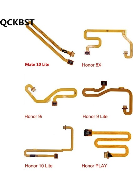Parmak Izi Tarayıcı Sensörü Genişletilmiş Flex Kablo Huawei Onur 8 8x 9i 9 9x 10 Lite 7x 8A 8c Oyun Mate 10 20 Lite 9A (Yurt Dışından)