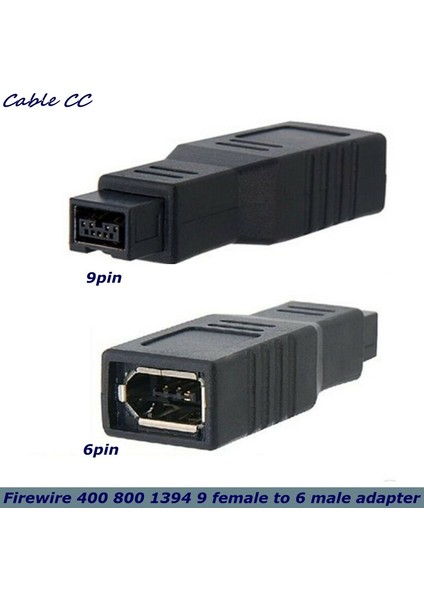 Firewire Dönüştürücü 1394 Bilgisayar Aksesuarı 9 Ila 6 Pin B Adaptörü 400 800 Iletim Bağlantısı Kararlı Yedek Mini Harici (Yurt Dışından) fiyatları