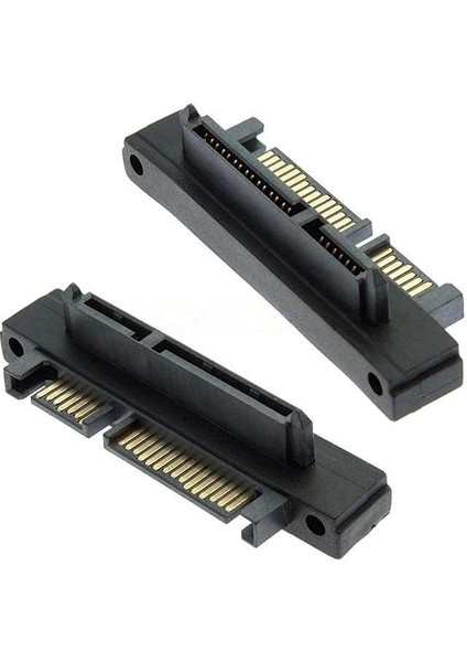 Sata 22 Pin Erkek - 22 Pin Dişi Dik Açı Adaptörü (Yurt Dışından)