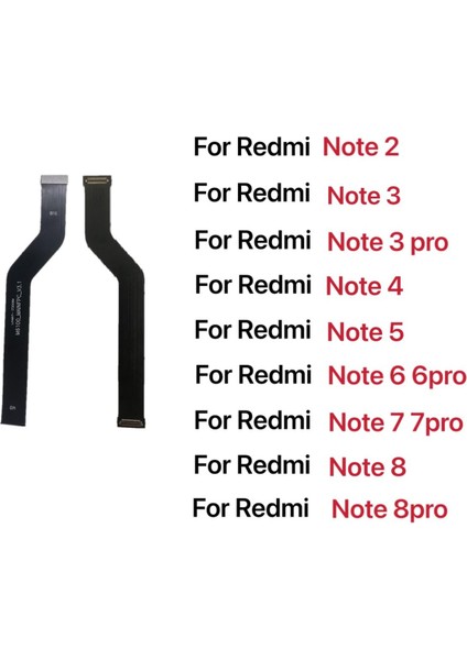 Yeni Ana Anakart Konektörü Flex Kablo Parçaları Xiaomi Redmi Için Not 2 3 4 4x 4xpro 5 5A 6 7 8 Pro (Yurt Dışından)
