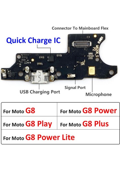 USB Şarj Aleti Kurulu Flex Motorola Moto G8 Artı Oyun Güç Lite USB Bağlantı Noktası Konnektörü Dock Esnek Şarj Kablosu (Yurt Dışından)