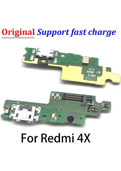 Orijinal Xiaomi Redmi Için 3 3 S 4x 4 Pro 5 5A 6 6A Şarj Standı Bağlantı Noktası USB Şarj Aleti Konektörü Fişi Mikrofon Kurulu Şerit Kablo Kablosu (Yurt Dışından)