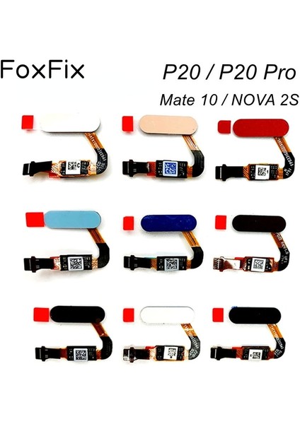 Dokunmatik Kimlik Tarayıcı Huawei P20 Pro Mate 10 Parmak Izi Sensörü Ana Düğme Dönüş Anahtarı Flex Kablo Değiştirme Onur Görünümü 10 (Yurt Dışından)