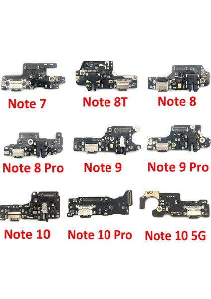 USB Şarj Portu Mikrofon Yuva Konnektörü Kurulu Flex Kablo Xiaomi Redmi Için Not 5 5A 6 7 8 8t 9 9s 10 Pro 5g (Yurt Dışından)