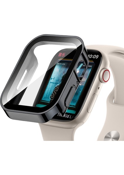 Yeni 2ın1 Serin Kılıf Temperli Cam Su Geçirmez Apple Watch 8 7 Için Kapak 41MM 45MM 49 Koruyucu Iwatch 6 Se 5 4 40MM 44MM (Yurt Dışından)