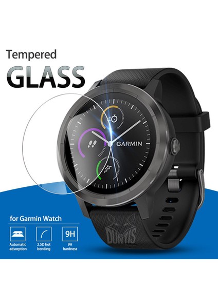 Temperli Cam Ekran Koruyucu Film Garmin Vivoactive 3 Trainer Akıllı Saat Çizilmeye Dayanıklı Koruyucu Kapak Aksesuarları (Yurt Dışından)