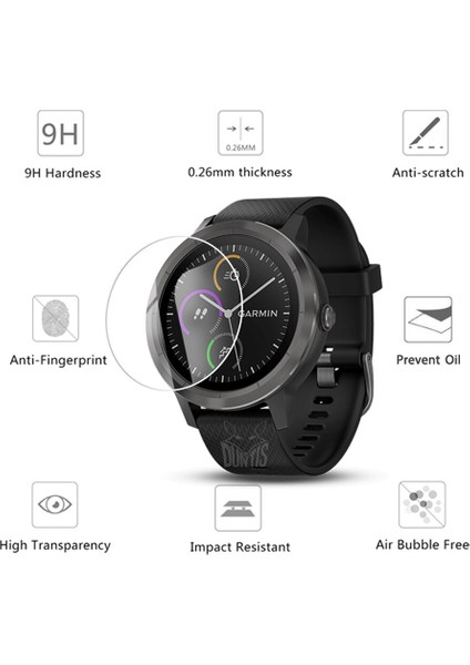 Temperli Cam Ekran Koruyucu Film Garmin Vivoactive 3 Trainer Akıllı Saat Çizilmeye Dayanıklı Koruyucu Kapak Aksesuarları (Yurt Dışından) modelleri