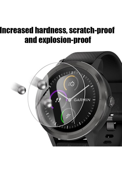 Temperli Cam Ekran Koruyucu Film Garmin Vivoactive 3 Trainer Akıllı Saat Çizilmeye Dayanıklı Koruyucu Kapak Aksesuarları (Yurt Dışından) fırsatları
