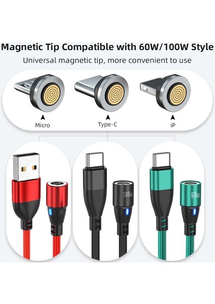 Aufu USB Manyetik Şarj Kablosu Xiaomi Samsung Için Hızlı Şarj Mikro USB Tip C Telefon Şarj Cihazı Veri Kablosu Mikro USB Tip C (Yurt Dışından) indirimleri
