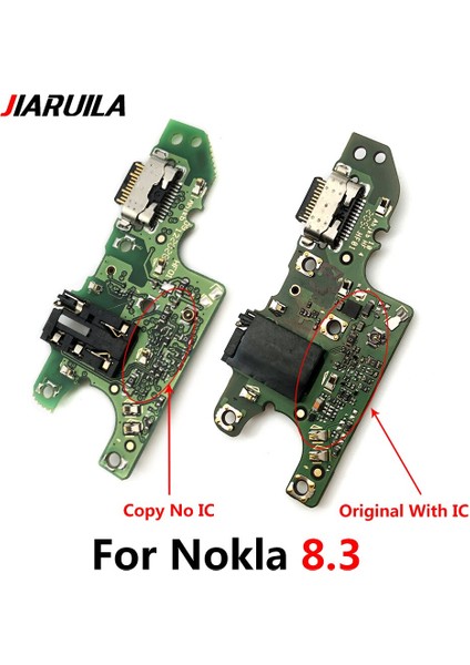 USB Şarj Portu Jakı Yuva Konnektörü Flex Kablo Nokia 8.3 Için Mikrofon Kurulu ile USB Şarj Aleti Bağlantı Noktası Konnektörü Flex (Yurt Dışından)