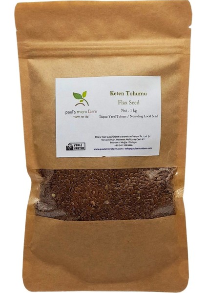 Pauls Micro Farm Glutensiz Keten Tohumu 500 gr