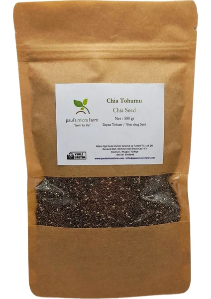 Pauls Micro Farm Glutensiz Chia Tohumu 500 gr