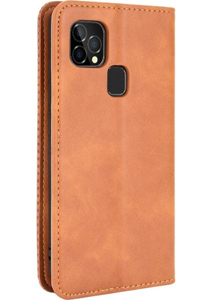 Oukitel C22 Pu Deri Cüzdan Manyetik Kapatma Için Kılıf (Yurt Dışından) fırsatları